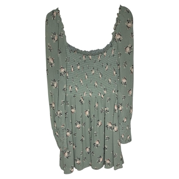 Reformation Kelli Floral Smocked Mini Dress Medium - Picture 10 of 11